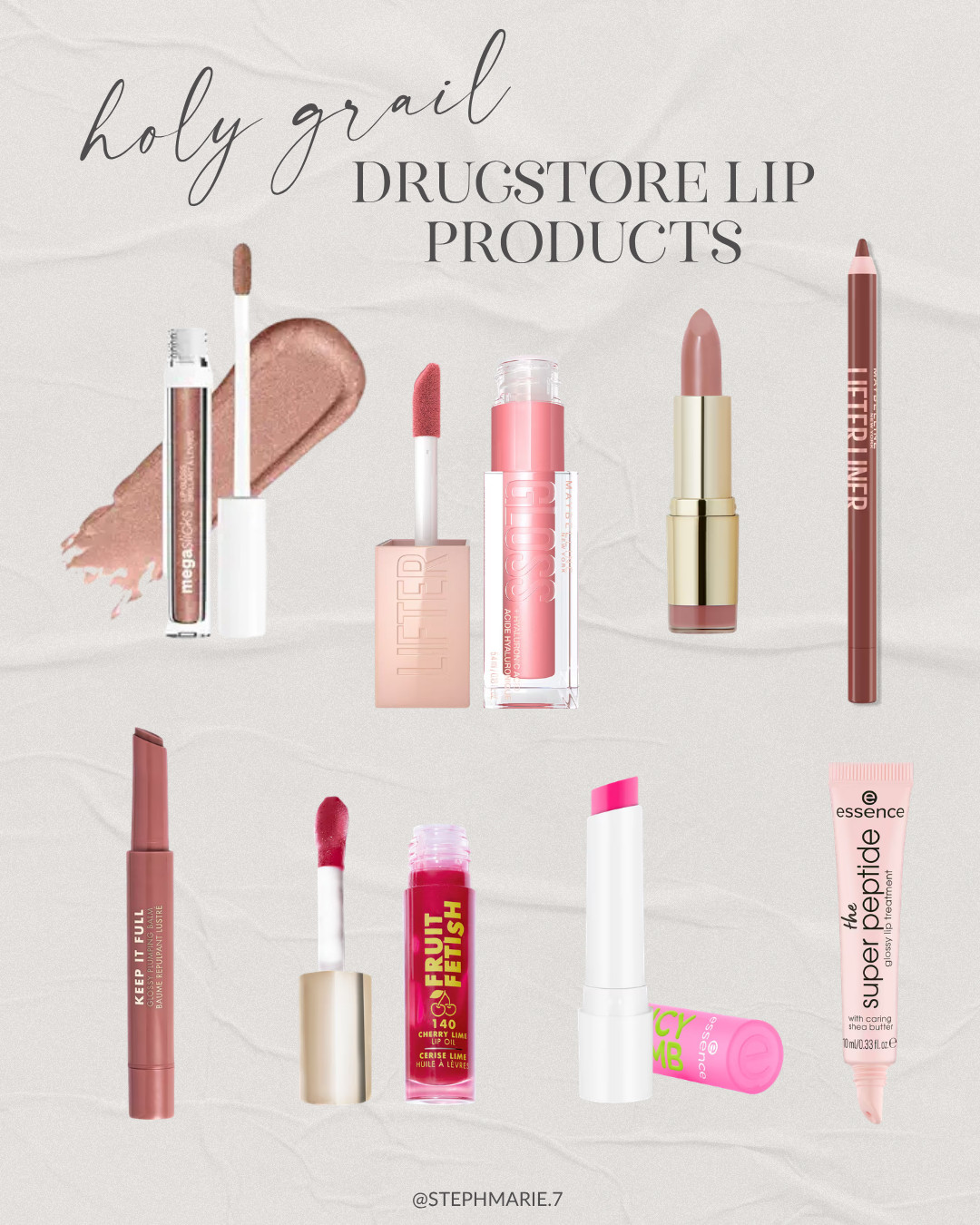 The best budget-friendly lip products you can pick up at the drugstore (or on Amazon!). These are lip balms, lipglosses, and lipsticks that I use and love, and recommend whenever I get the chance. Mature skin approved! 

 #LTKSeasonal #LTKOver40 #LTKBeauty
