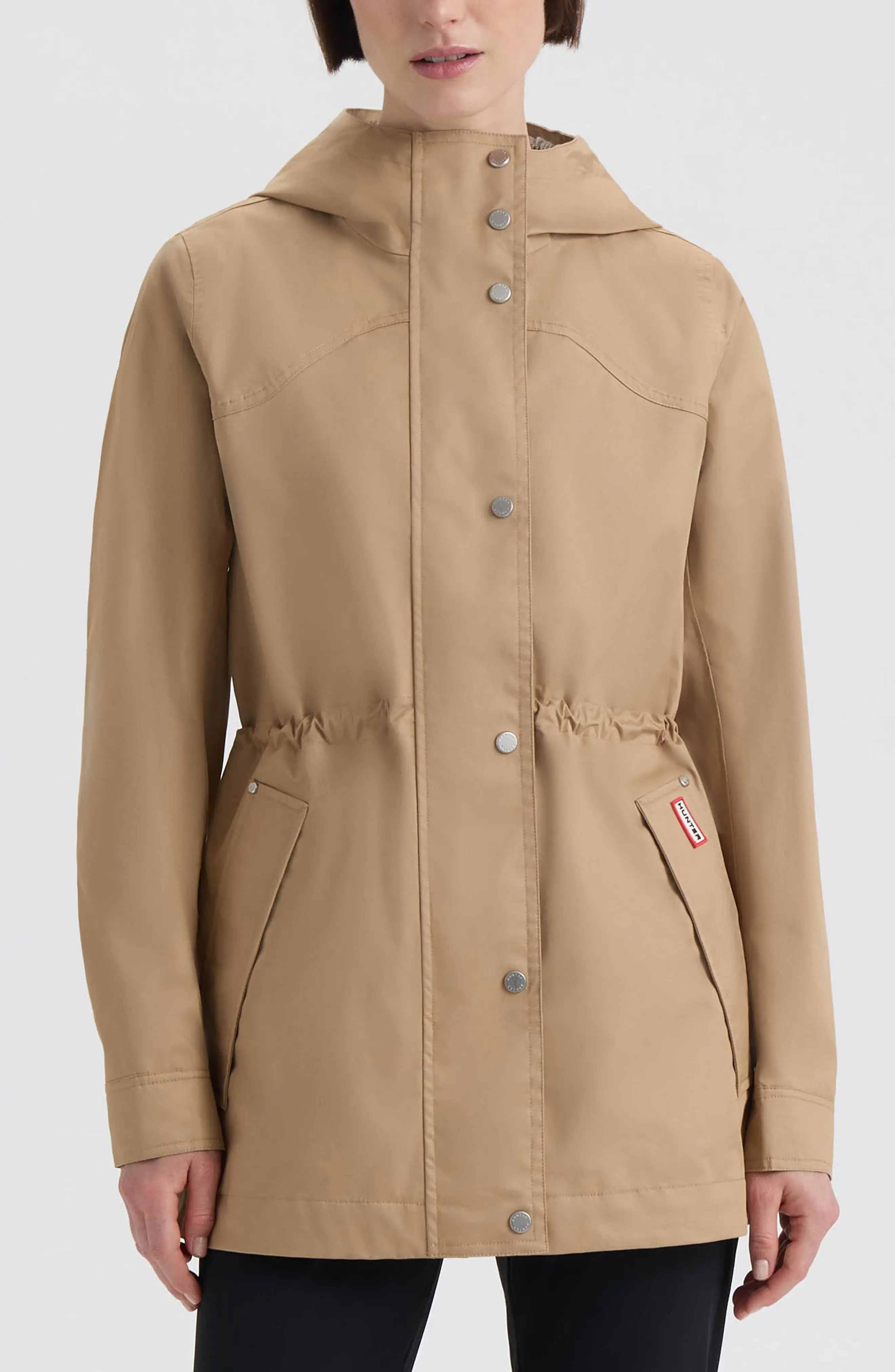 Hunter Adela Water Repellent Cotton Canvas Hooded Jacket (Women) | Nordstrom | Nordstrom