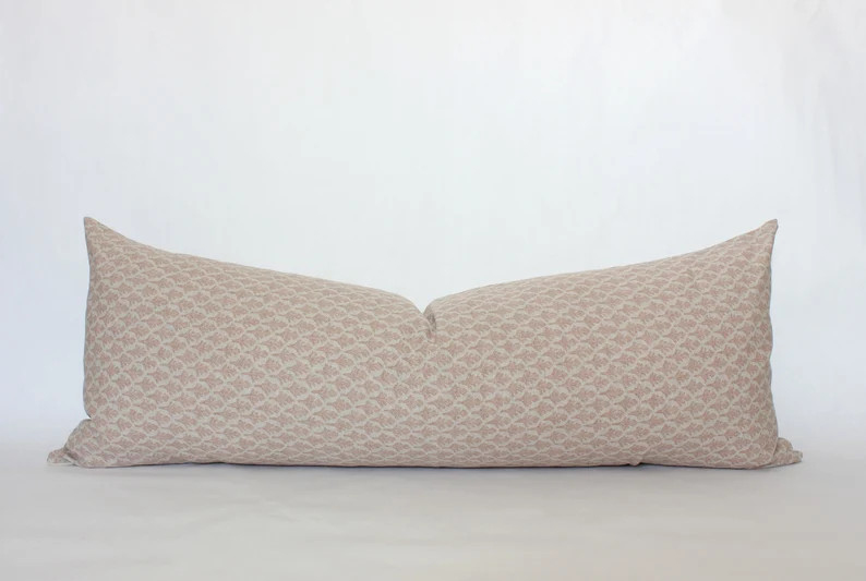 Lumbar Pillow Cover 12x20 Floral Lumbar Throw Pillow Blush - Etsy | Etsy (US)
