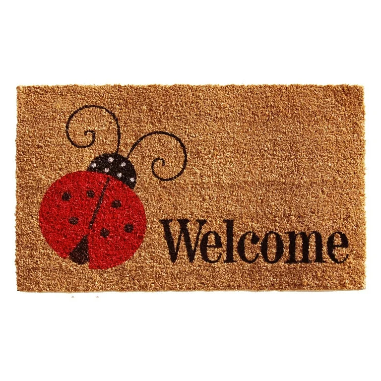 Calloway Mills Ladybug Welcome Outdoor Coir Doormat, 17" x 29" | Walmart (US)