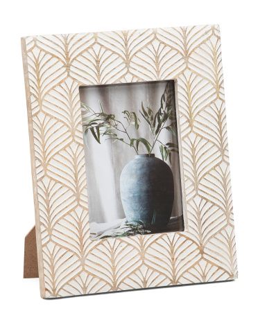 5x7 Art Deco Wood Patterned Picture Frame | Marshalls