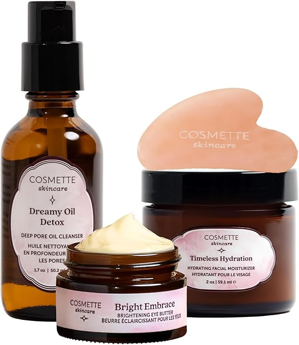 Daily Dry Skin Solution Bundle for Crepey, Dry Skin | Includes Sweet Plum Oil, Bright Embrace Eye... | Amazon (US)