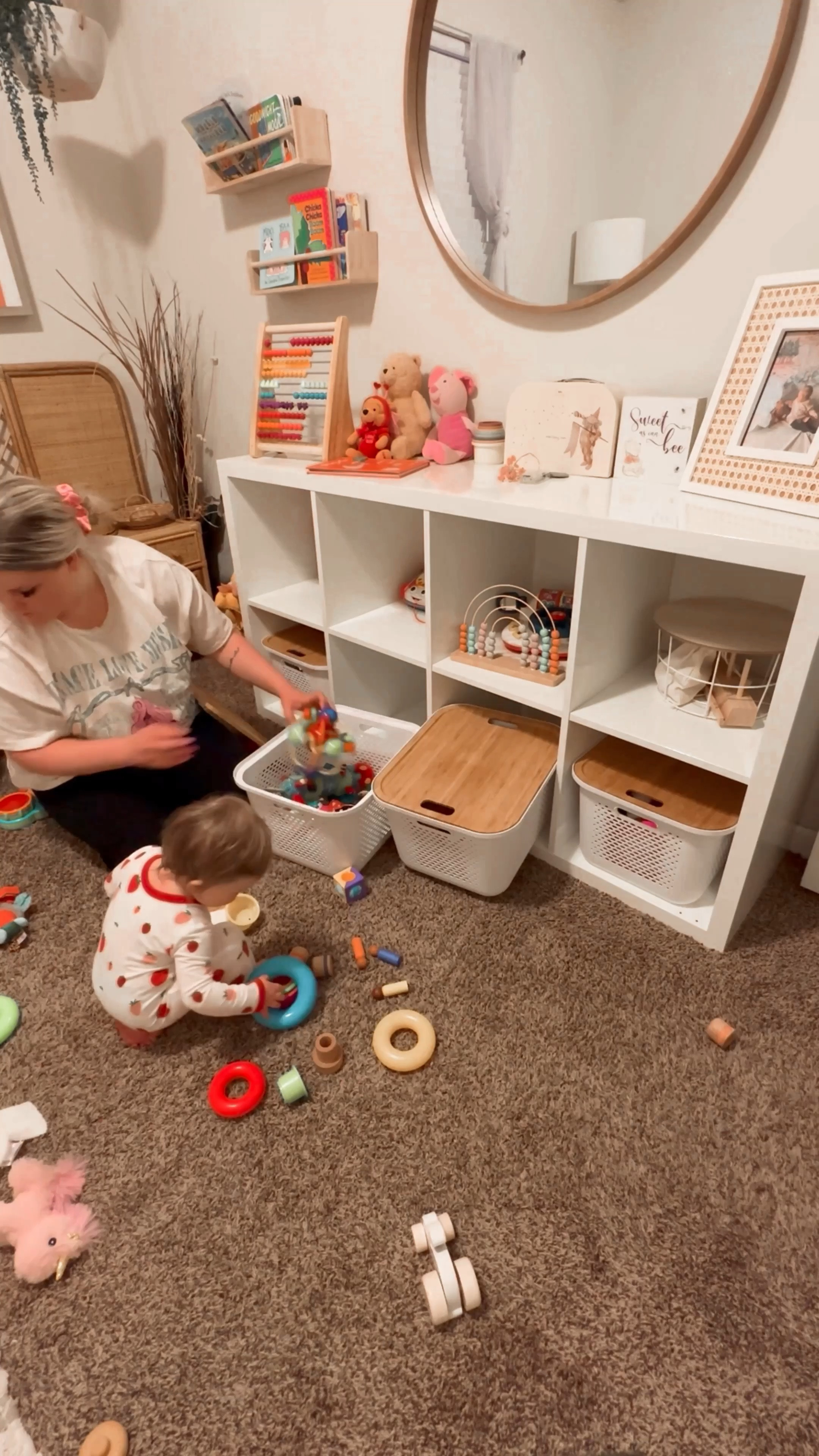 Perfect storage bins to organize your ikea shelves 🤌🏼 

#LTKfamily #LTKhome