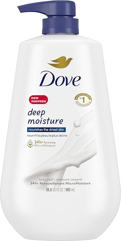 Dove Body Wash with Pump Deep Moisture For Dry Skin Moisturizing Skin Cleanser with 24hr Renewing... | Amazon (US)