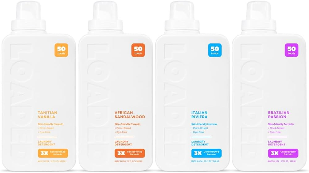 Loaded Laundry Detergent, Cologne & Perfume Scented | Best Sellers Pack | 200 Loads | Plant-Based... | Amazon (US)