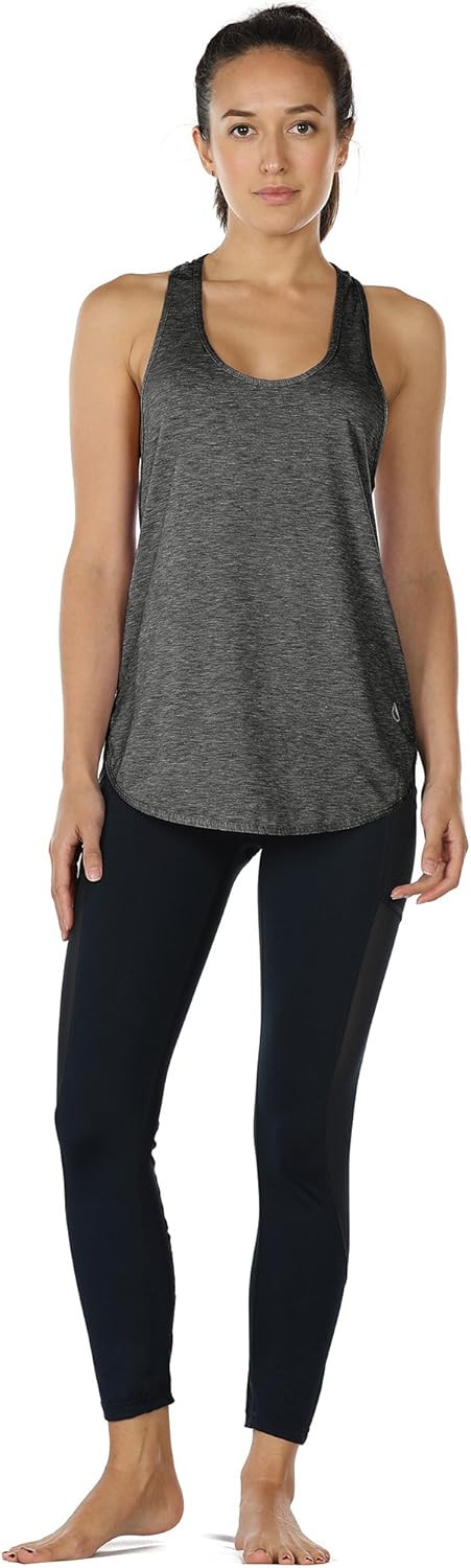 icyzone Workout Tank Tops for Women - Athletic Yoga Tops, Racerback Running Tank Top Loose Fit | Amazon (US)