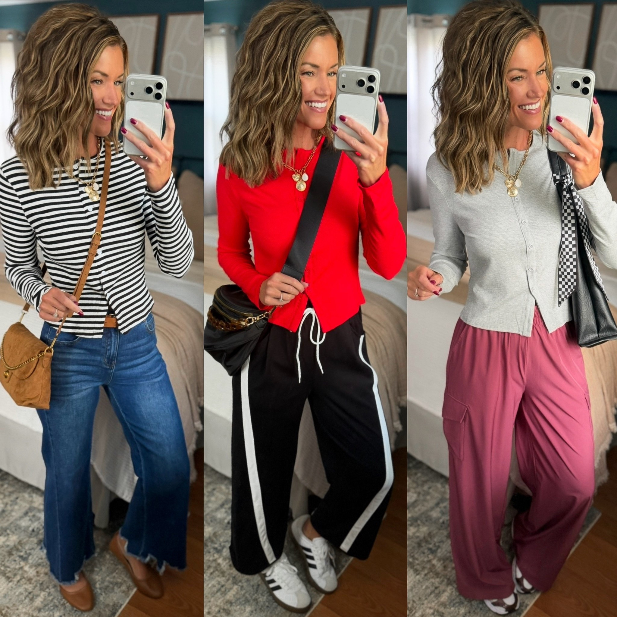 Ok Amazon. How perfect are these ribbed button front tops for Fall. 
Top/ small
Pants/ medium 
Jeans/ 6

#LTKSeasonal #LTKOver40