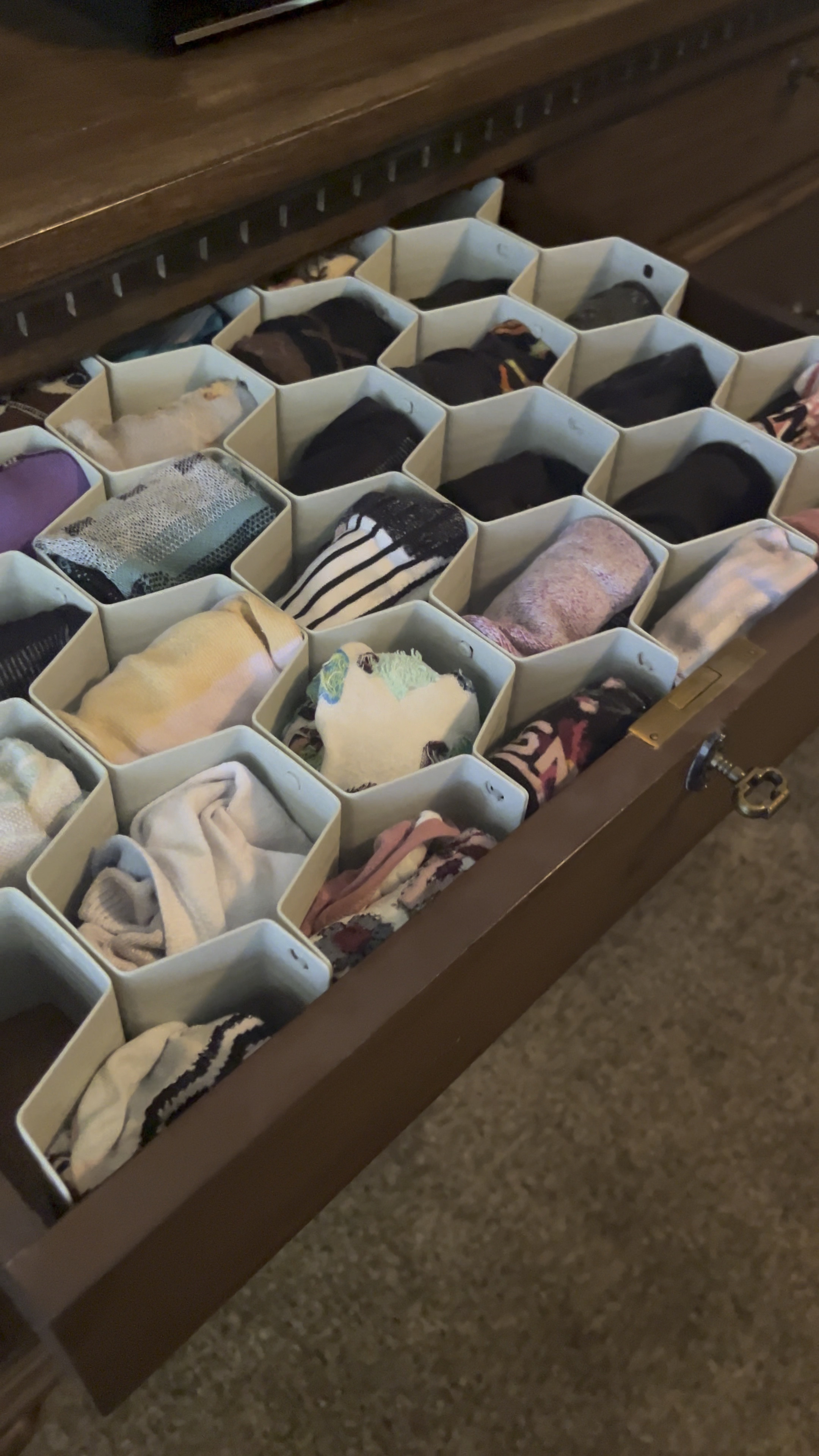 Sock Drawer Organization

This sock organizer is perfection! It keeps all my socks in their own home with their perfect mate 🥰

p.s. Make sure to measure the depth of your drawer to ensure a perfect fit.

rise + SHINE
Southworth Design

home organization, drawer organizer

#LTKkids #LTKfindsunder50 #LTKhome