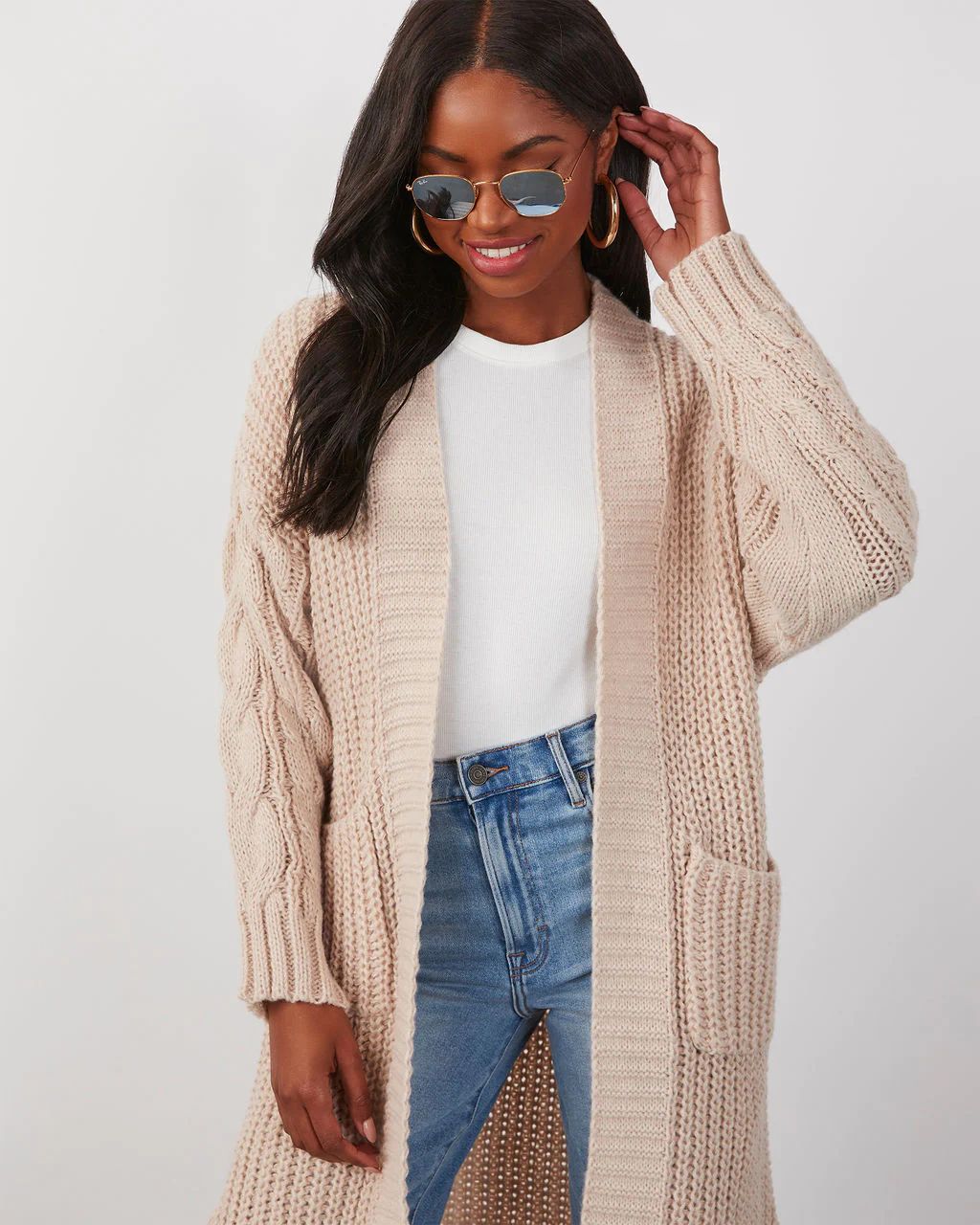 Ludlow Cable Knit Duster Cardigan | VICI Collection