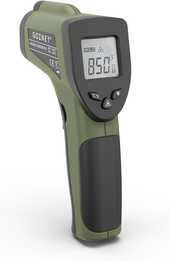 Gozney Infrared Thermometer - Built-in Laser Thermometer with LED Screen - 9V Battery Included - ... | Amazon (US)
