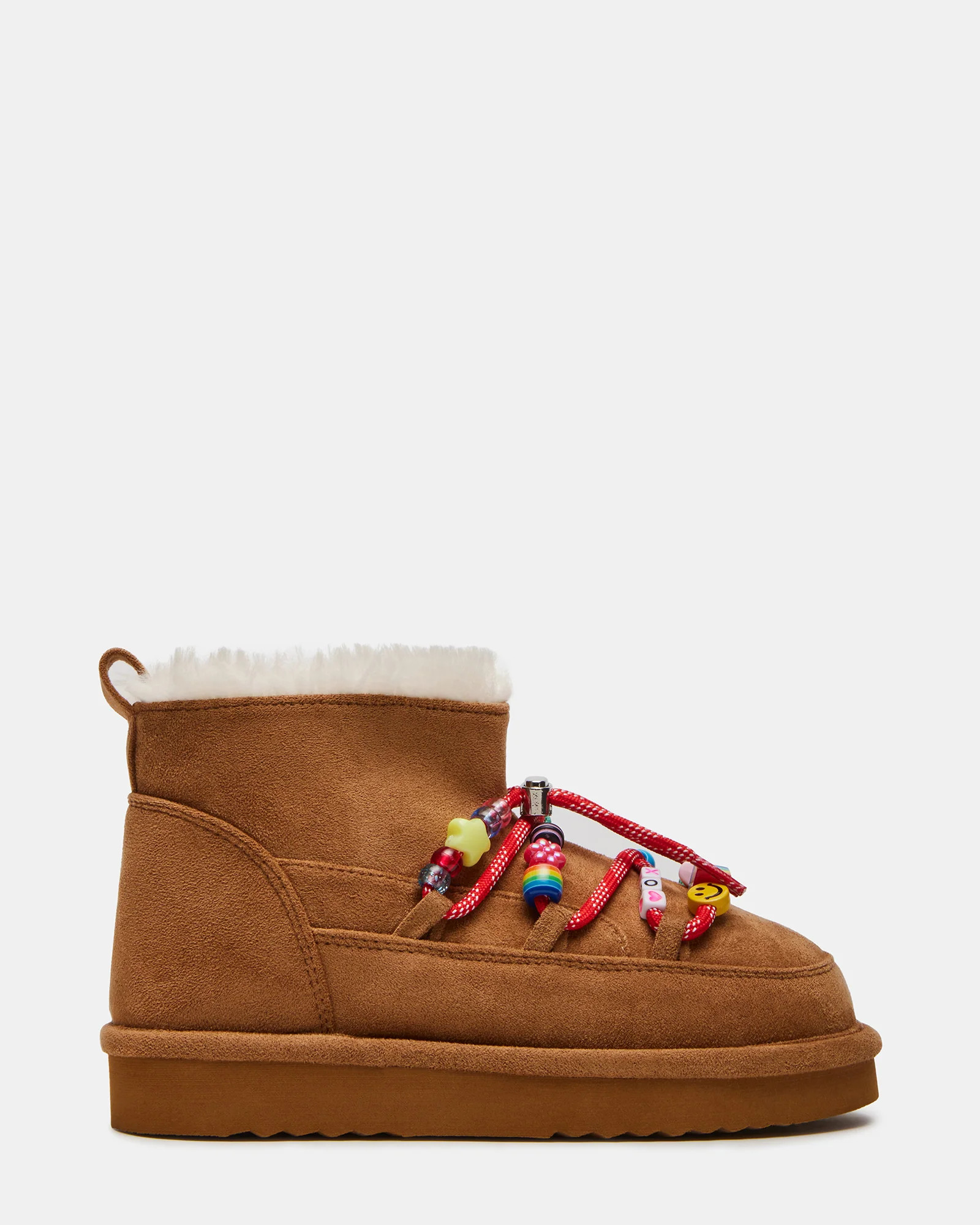 Kids' GLAZER Cognac Girls' Lace-Up Ankle Boot | Steve Madden (US)