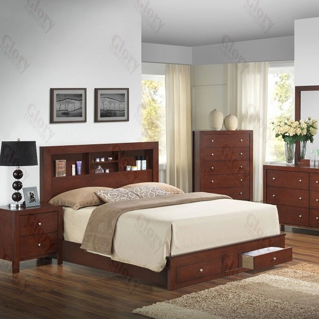 G2400D Bookcase Storage Bed (Queen) | 1stopbedrooms