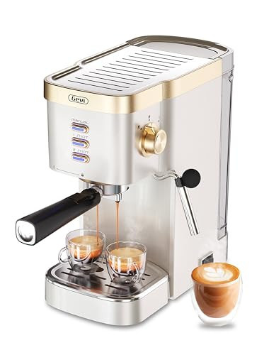 Gevi Espresso Machine 20 Bar High Pressure,Compact Espresso Machines with Milk Frother Steam Wand,Cappuccino & Latte Maker with Volume Control for Home,Espresso Maker，Gift for Coffee Lover | Amazon (US)