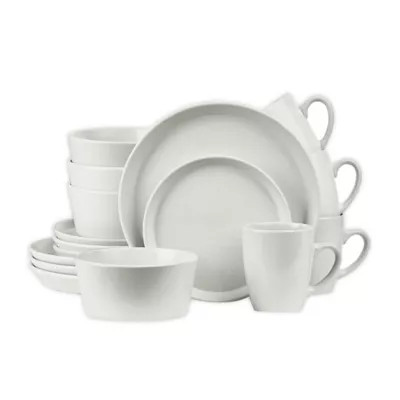 Stone Lain 16-Piece Dinnerware Set in Snow White | Bed Bath & Beyond