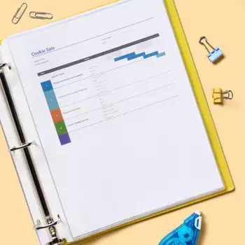 Yoobi Evolve 1" O-Ring Binder - 220 Sheet Capacity, Light Blue Floral Design | Target