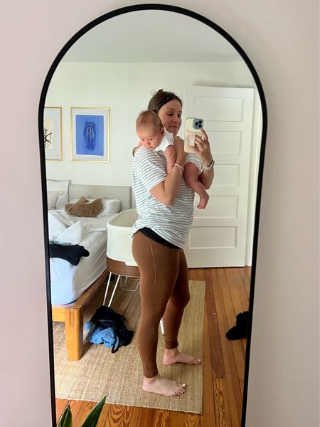 A very real post (notice utter chaos in background 🫠) with this little monkey man to highlight my favorite postpartum leggings: none other than the Aligns from Lulu. Have linked similar options from Quince!

#LTKbaby #LTKGiftGuide #LTKSale