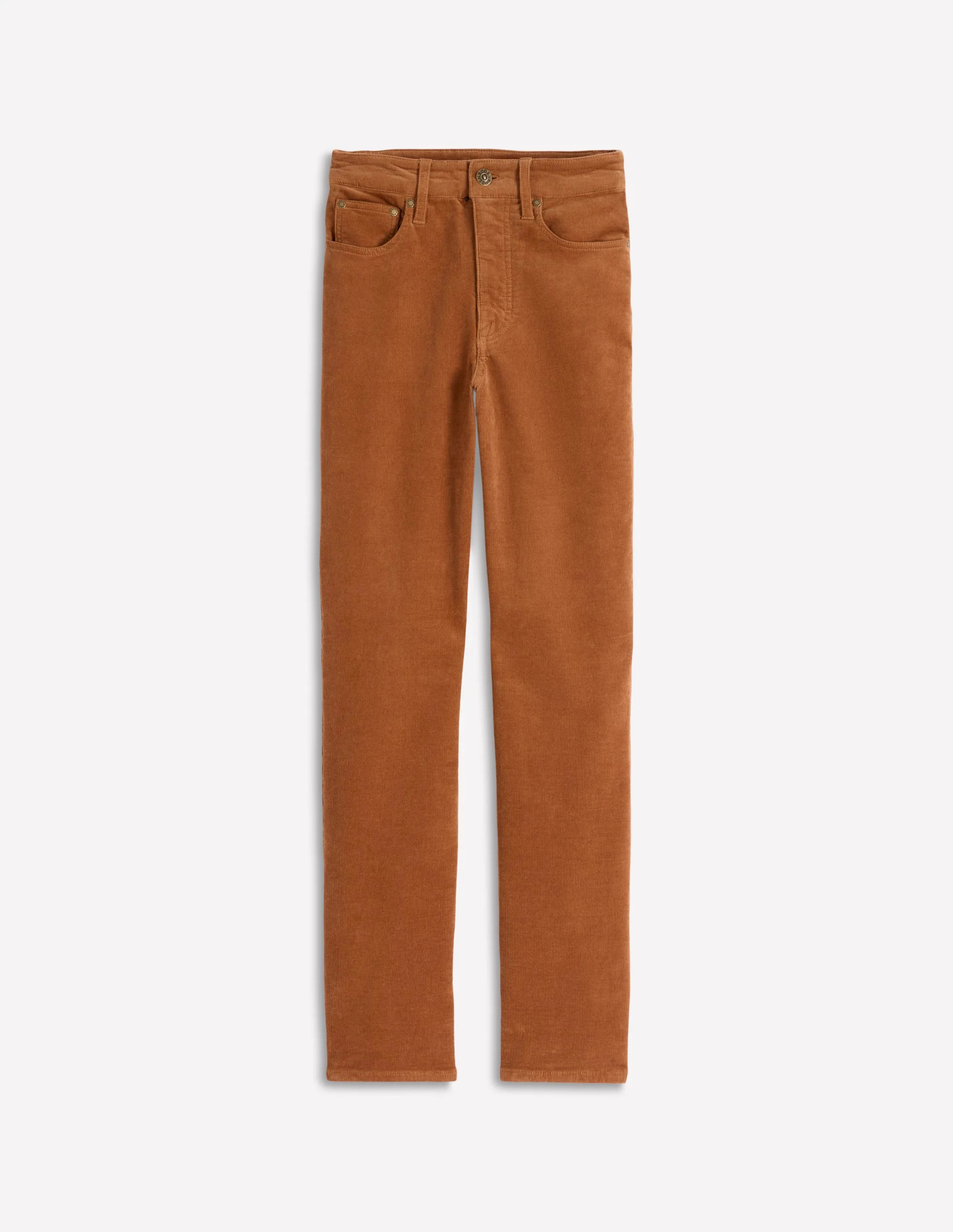 High-Waisted Cord Slim Jeans-Ginger | Boden (US)