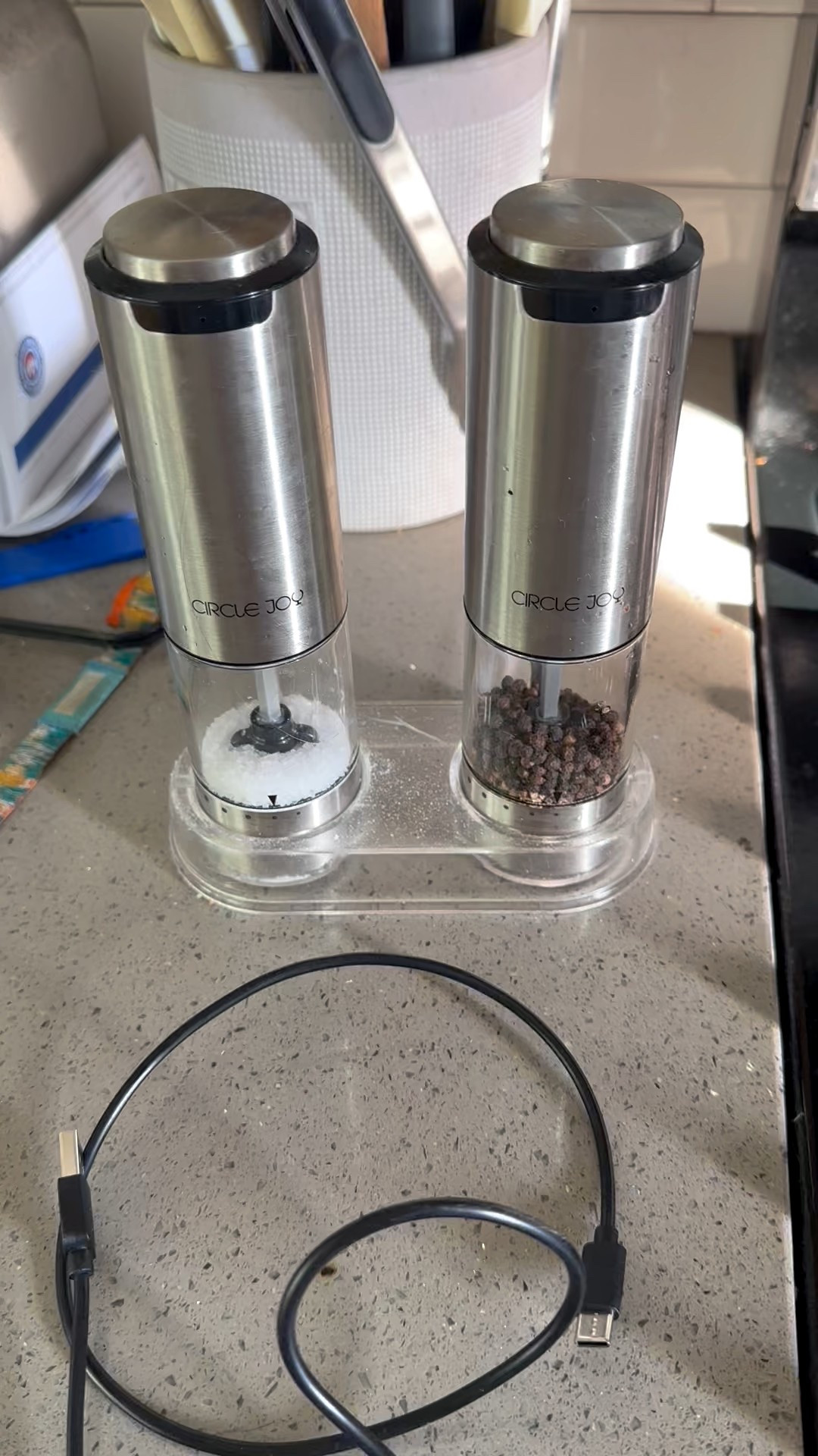 Salt and pepper grinders are on sale. There are the best and are rechargeable 

#LTKHoliday #LTKfoodie #LTKCyberWeek