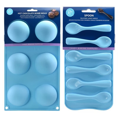 R&M International Silicone Chocolate Spoon & Hot Cocoa Bomb Mold Set | Target