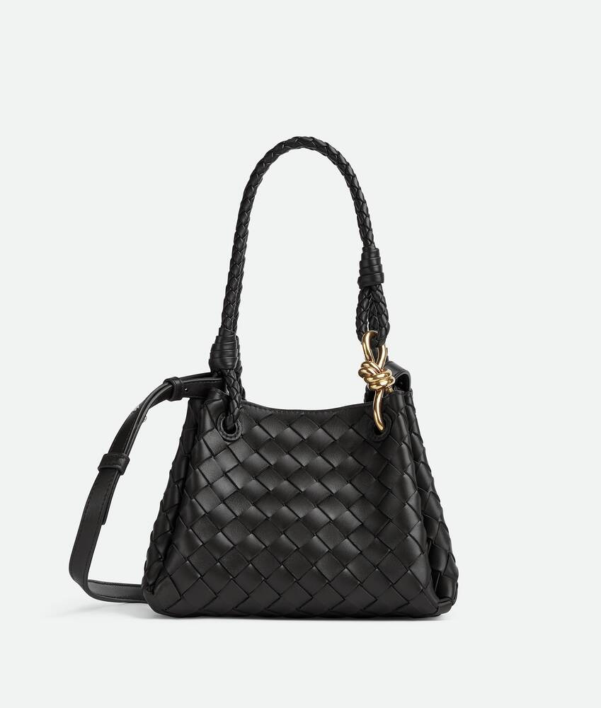 Bottega Veneta® Women's Small Parachute in Black. Shop online now. | Bottega Veneta