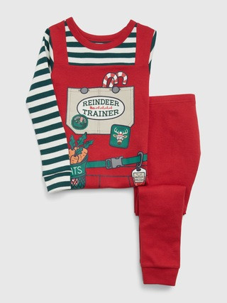 babyGap 100% Organic Cotton Holiday PJ Set | Gap (US)