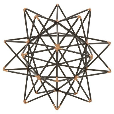 Modern Reflections Iron Geodesic Decorative Star (7") - Olivia & May | Target