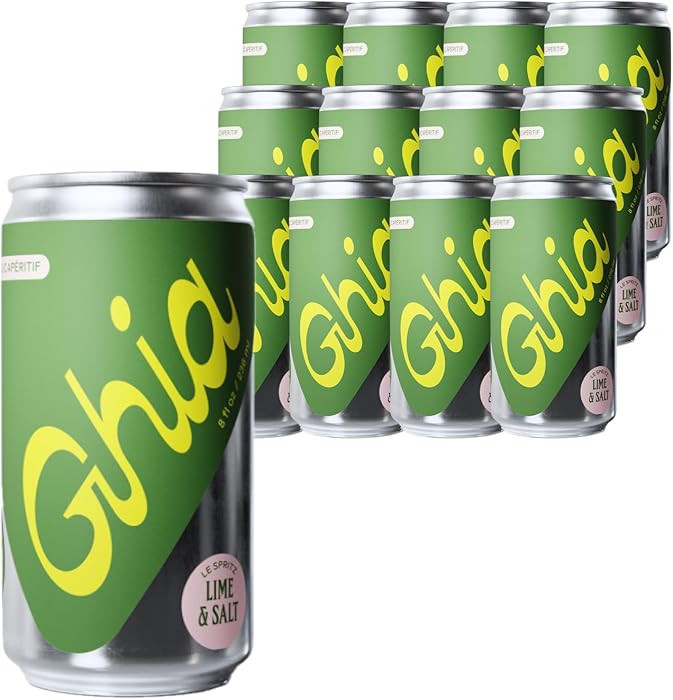 Ghia Non-Alcoholic Le Spritz | Lime + Salt 12-Pack | Canned Mocktail & Cocktail Mixer, Zero Proof... | Amazon (US)