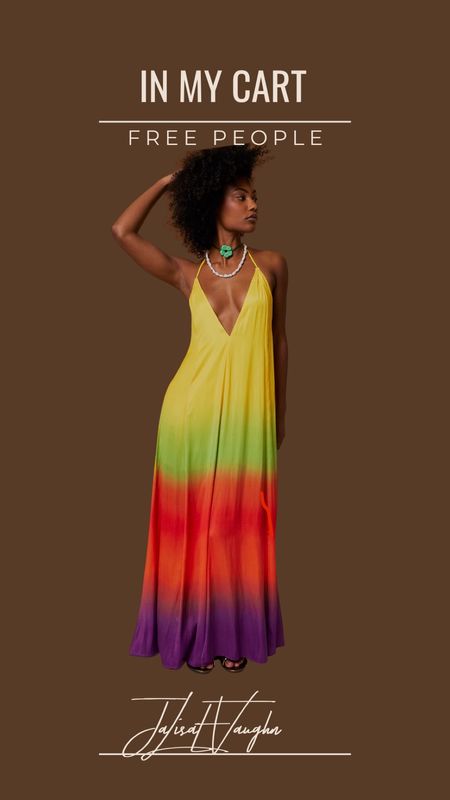 Rainbow ombré vacation dress find! 

#LTKfindsunder100 #LTKstyletip #LTKSeasonal