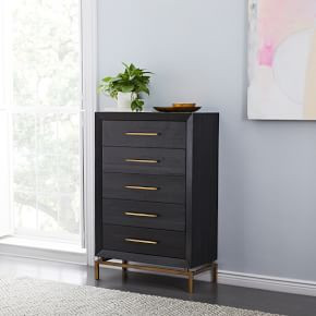 Alexa Burnished 5-Drawer Dresser (33.5") | West Elm (US)