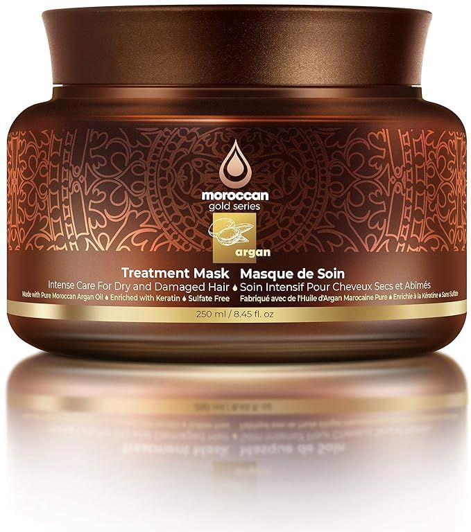 Moroccan Gold Series Treatment Mask – Deep Hydrating Argan Oil Hair Mask for Dry, Damaged, Colo... | Amazon (US)