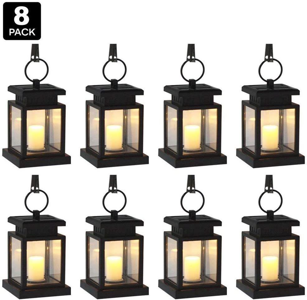 Solar Lights Outdoor, Derlights® Solar Lantern Hanging, Auto On Off Vintage Solar Candle Lantern... | Amazon (CA)