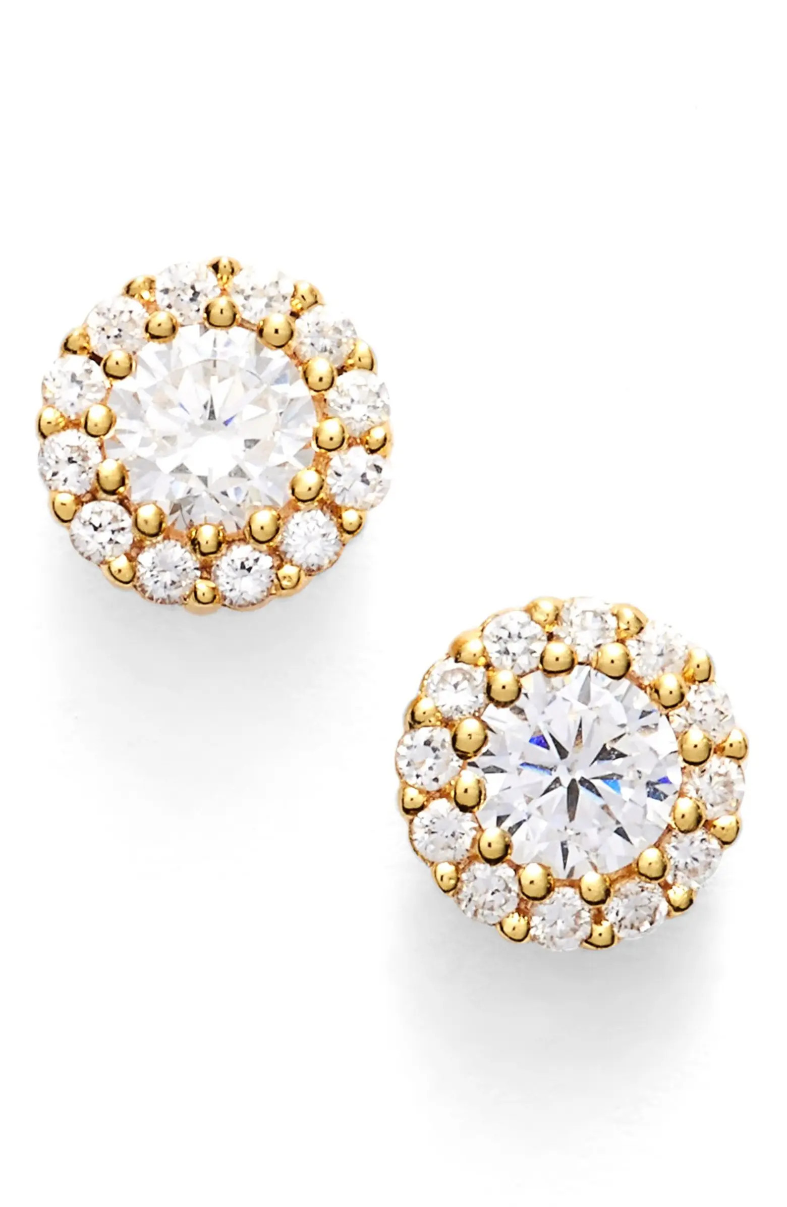 Precious Metal Plated Cubic Zirconia Stud Earrings | Nordstrom