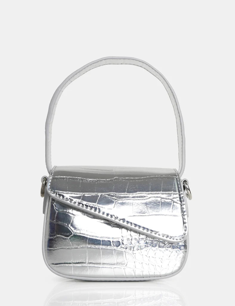 The Jolee Metallic Silver Mini Grab Bag | Public Desire