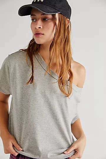 Yours Truly Heathered Tee | Free People (Global - UK&FR Excluded)