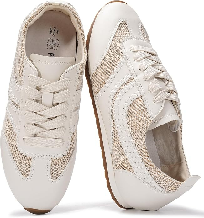 Project Cloud Leather Barefoot Shoes Women – Memory Foam Lace-Up Womens Sneakers – Lightweigh... | Amazon (US)