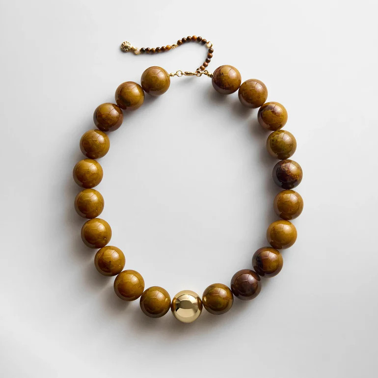 Jane Beaded Necklace - Tiger's Eye | BaubleBar