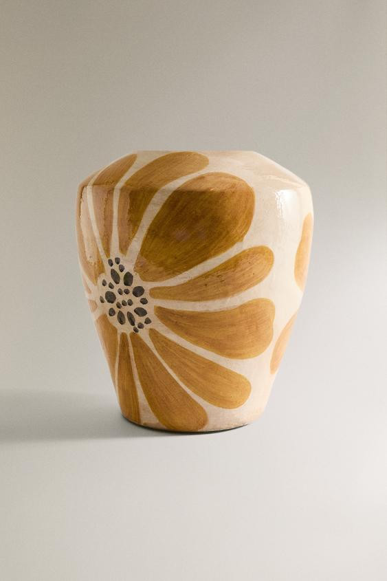 TERRACOTTA FLOWER VASE | Zara US