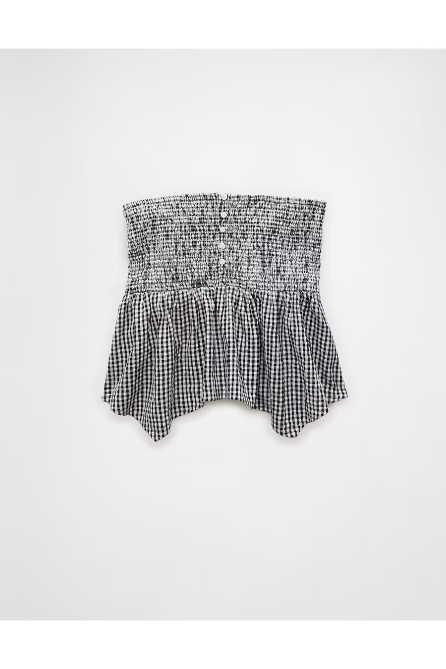 AE Handkerchief Hem Smocked Babydoll Tube Top Women's Black XXL | American Eagle Outfitters (US & CA)