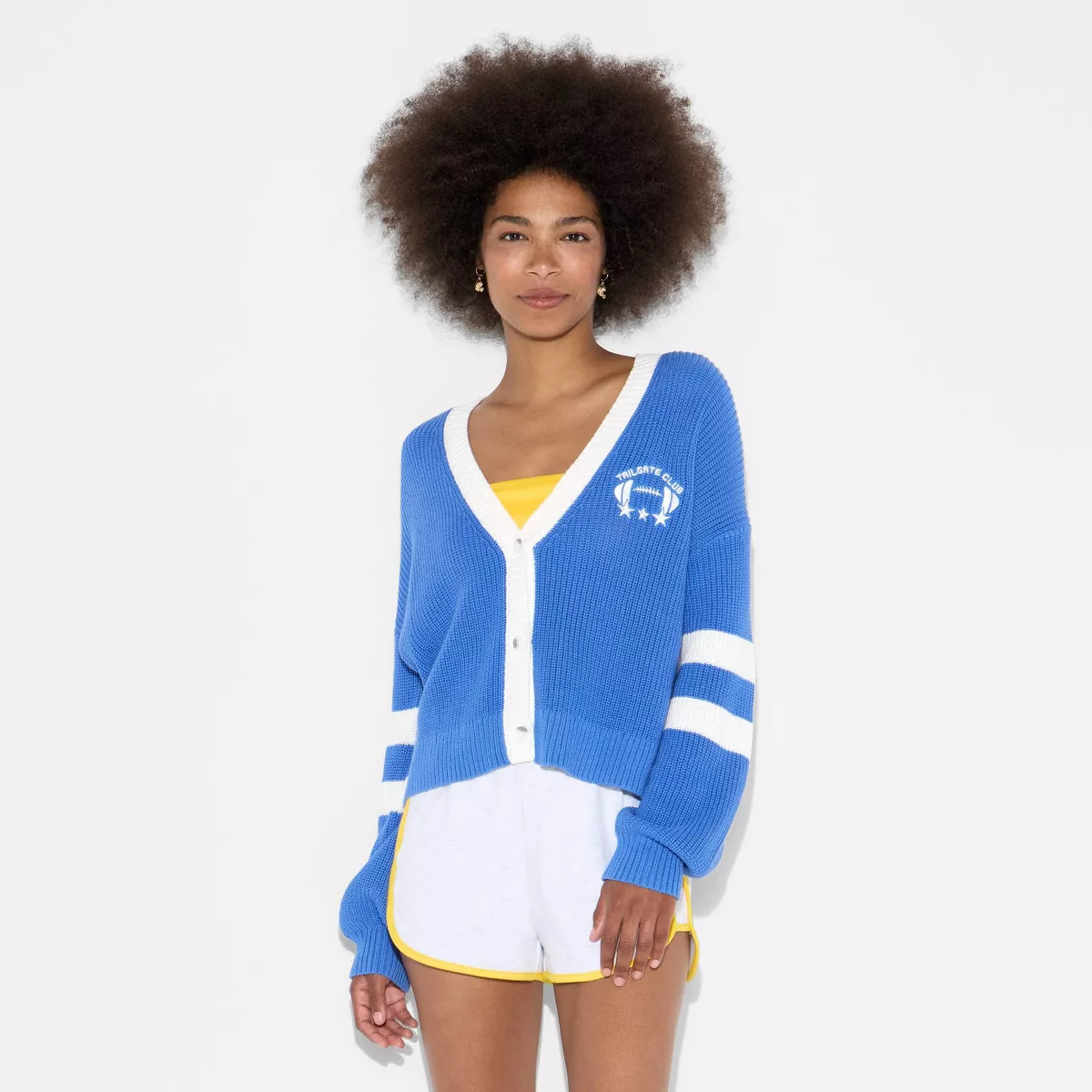 Women's Game Day V-Neck Button-Front Cardigan - Wild Fable™ | Target