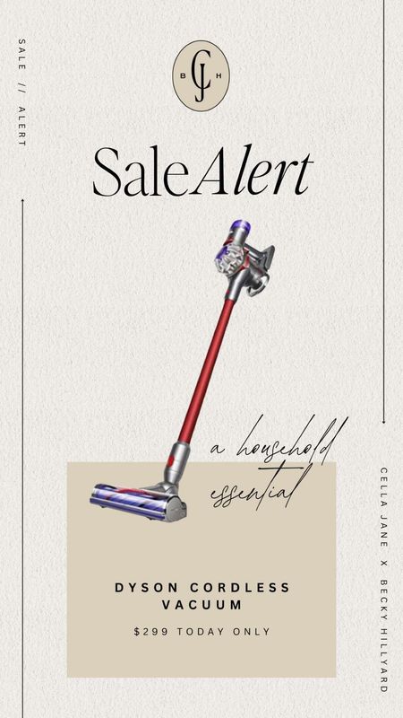 Big Sale alert! The Dyson cordless vacuum. This is a household essential for us as I find myself vacuuming multiple times a day! Grab this deal while you can. Cella Jane 

#LTKhome #LTKsalealert #LTKGiftGuide