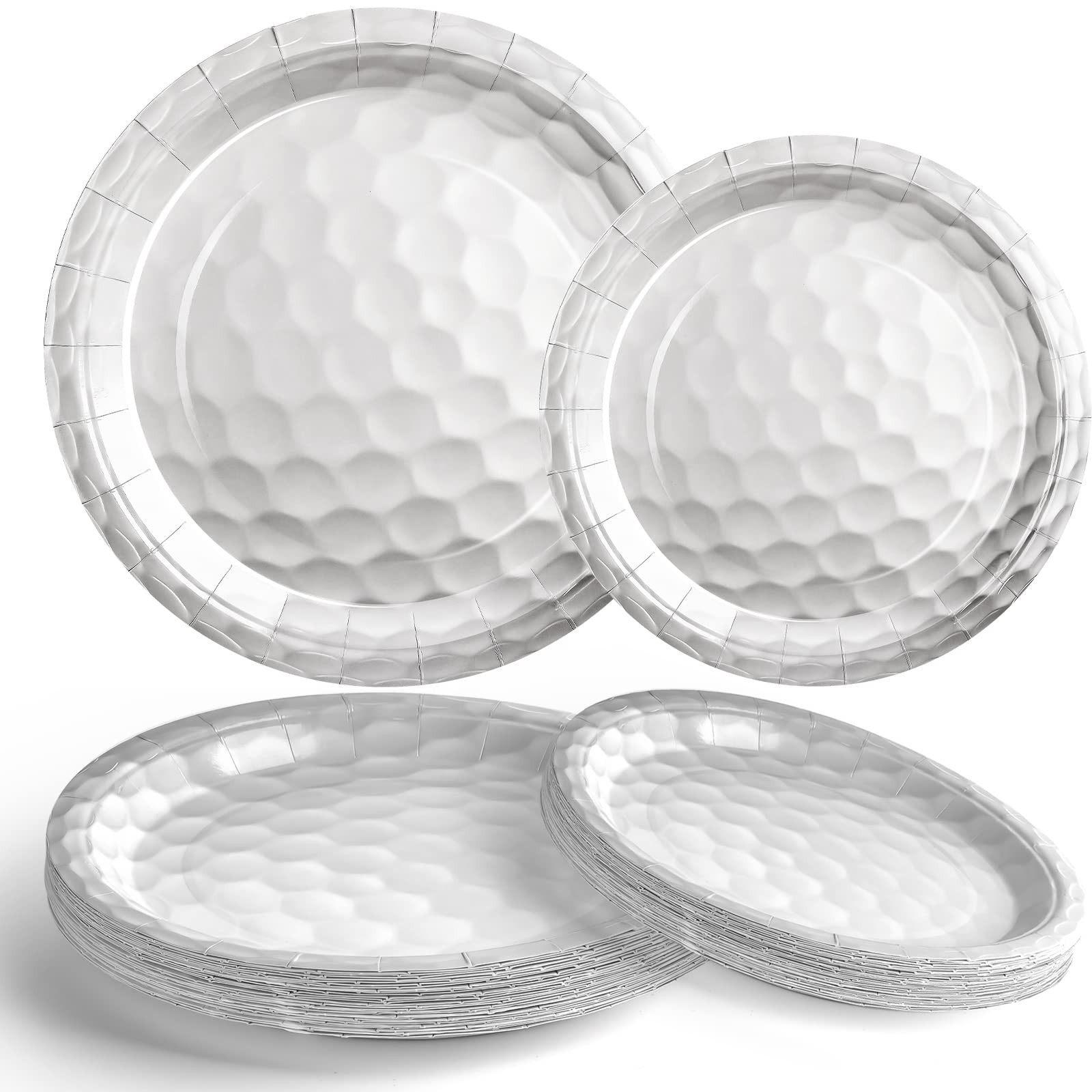 Mototo 60 Pack Golf Ball Paper Plates, 7 Inch and 9 Inch Golf Paper Plates Dessert Dinner Disposa... | Amazon (US)