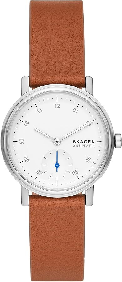 Skagen Kuppel Lille or Riis Lille Minimalist Women's Watch with Stainless Steel Bracelet, Mesh or... | Amazon (US)