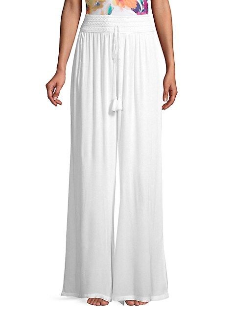 La Moda Clothing High-Waisted Wide-Leg Coverup Pants on SALE | Saks OFF 5TH | Saks Fifth Avenue OFF 5TH