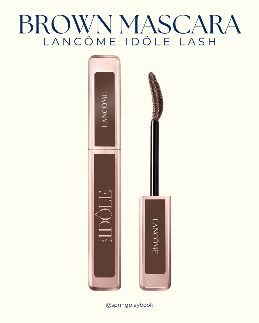 NEW! Lancôme IDÔLE Lash mascara in BROWN! The color is called True Brown and I agree. It doesn’t look red like some brown mascaras. 

The silicone wand curled and lifted my lashes and the formula did not run or flake. 

#createdcolorful #createdcolorfulspring #hocspring #tcispring #pcaspring #lightspring #warmspring #truespring #brightspring #clearspring #paintboxspring #bluespring

#LTKFindsUnder50 #LTKBeauty #LTKSaleAlert