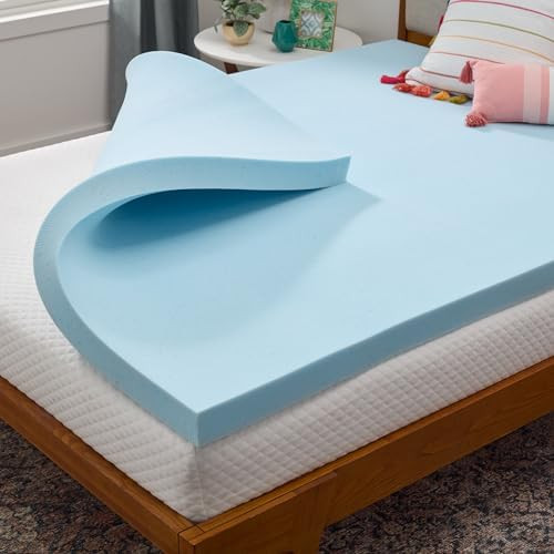 Linenspa 3 Inch Gel Infused Memory Foam Mattress Topper – Cooling Mattress Pad – Ventilated a... | Amazon (US)