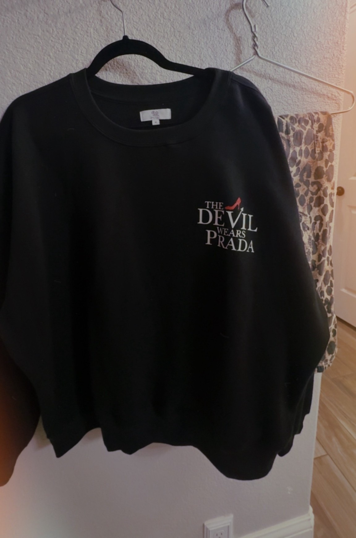 Ready for The Devil Wears Prada 2 tomorrow!

Target sweatshirt size XL
Walmart leopard pants size M

#LTKmomlife #LTKOver40