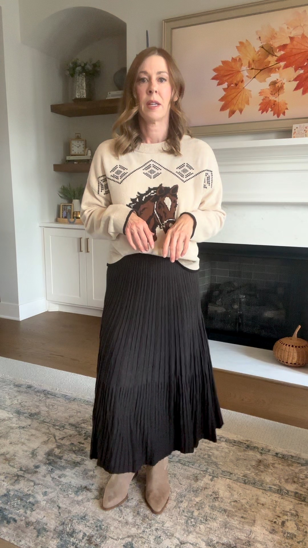 What I’m wearing to Keeneland! 
Horse sweater size medium petite
Brown sweater skirt size small
Brown floral dresss

#LTKFindsUnder50 #LTKPetite #LTKStyleTip