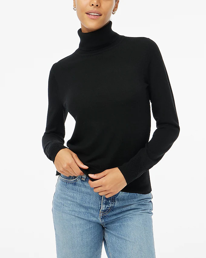 Machine-washable merino wool-blend turtleneck | J.Crew Factory