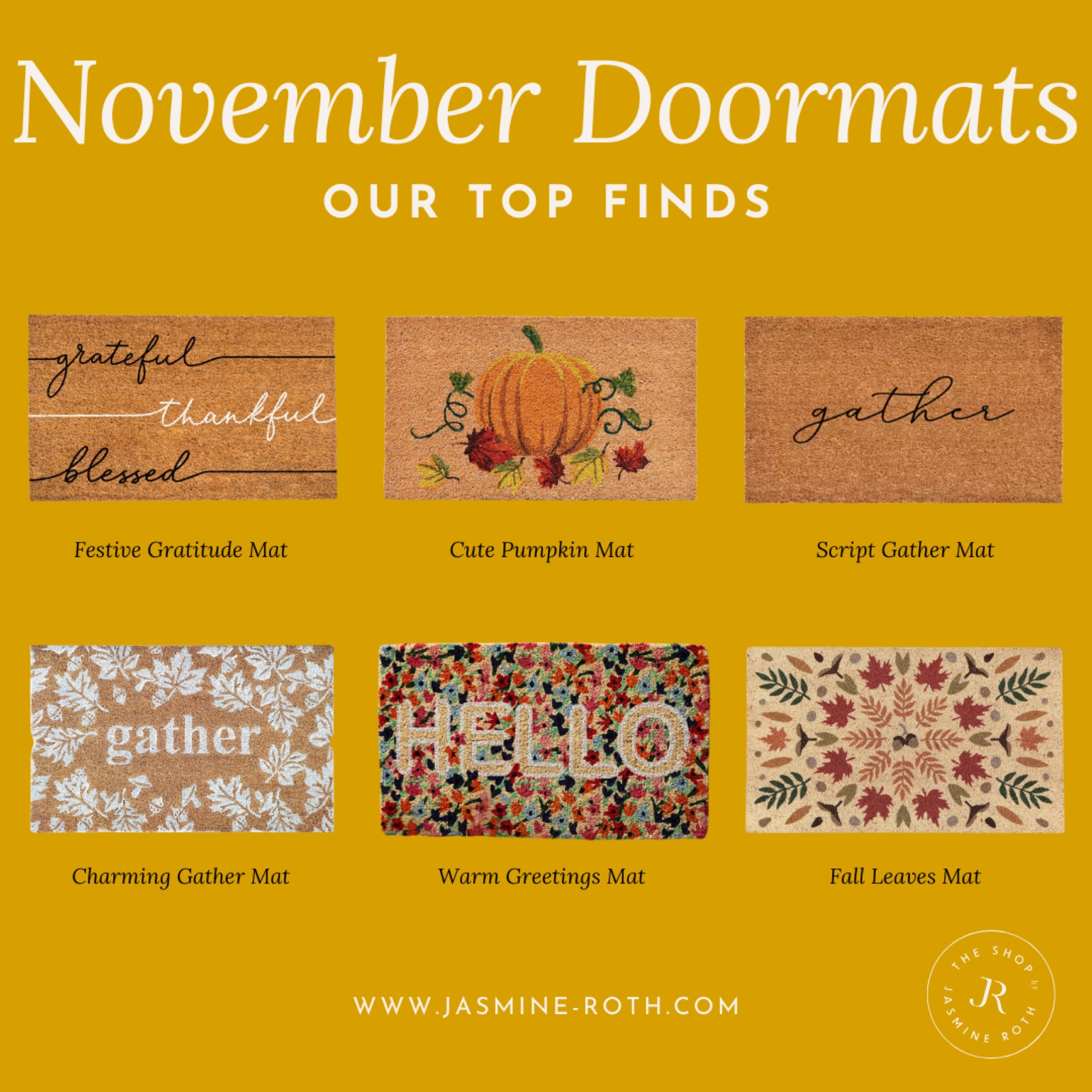 Shop the best doormats for this November. 

#doormats #cutedoormats #stylishdoormats 

#LTKHome