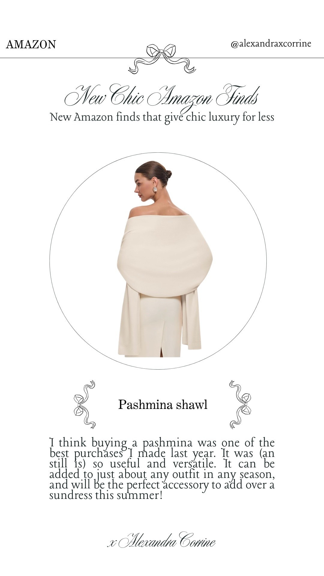 New chic Amazon finds 🥂 Some new Amazon finds that give chic luxury for less 💳

Bougie on a budget, luxury for less, chic home finds, chic Amazon finds, home decor, hosting, chic elegant style, pashmina, shawl, wrap

#LTKSeasonal